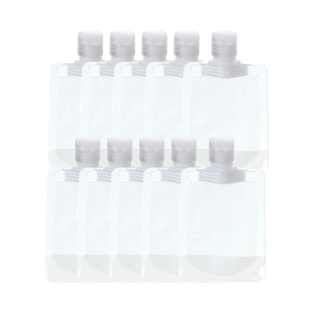 10Pcs 30/50/100ML Travel Storage Bag Portable Packaging Cosmetic Lotion Shower Gel Shampoo Leakproof Refillable Empty Bag