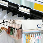 2PCS Hanging Rod Sock Rack Clothes Hanger Suitable For Drying Socks Towels Underwear And Other Small Clothing Items