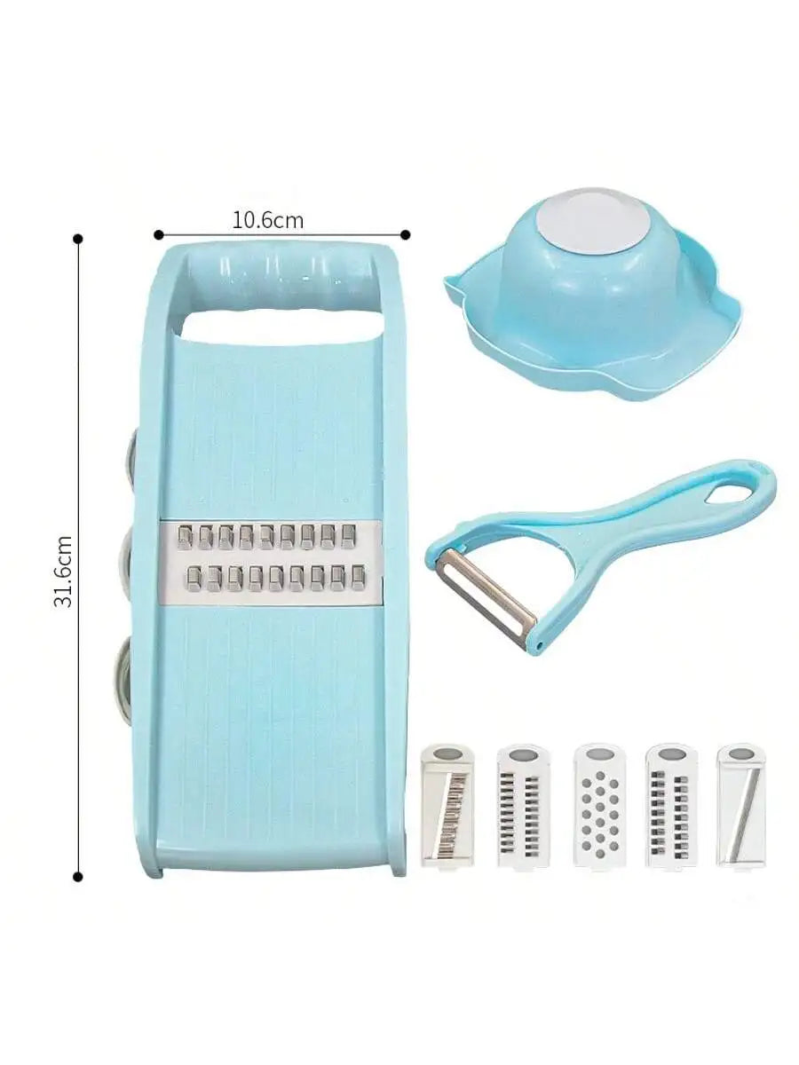 5/7 In1 Vegetable Fruit Slicer Multifunctional Manual Food Grater Cutter Potato Household Chopper Kitchen Veggie Dicer Gadgets