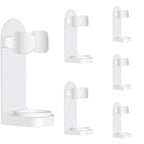 Toothbrush electronic holder, wall mounted adhesive holder, toothbrush organizer to save space and keep dry