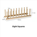 DIY Locker Bamboo Drain Rack Wooden Plate Rack Dish Rack Kitchen Organizer for Plates/Cutting Boards/Plates/Cups/Pot Lid