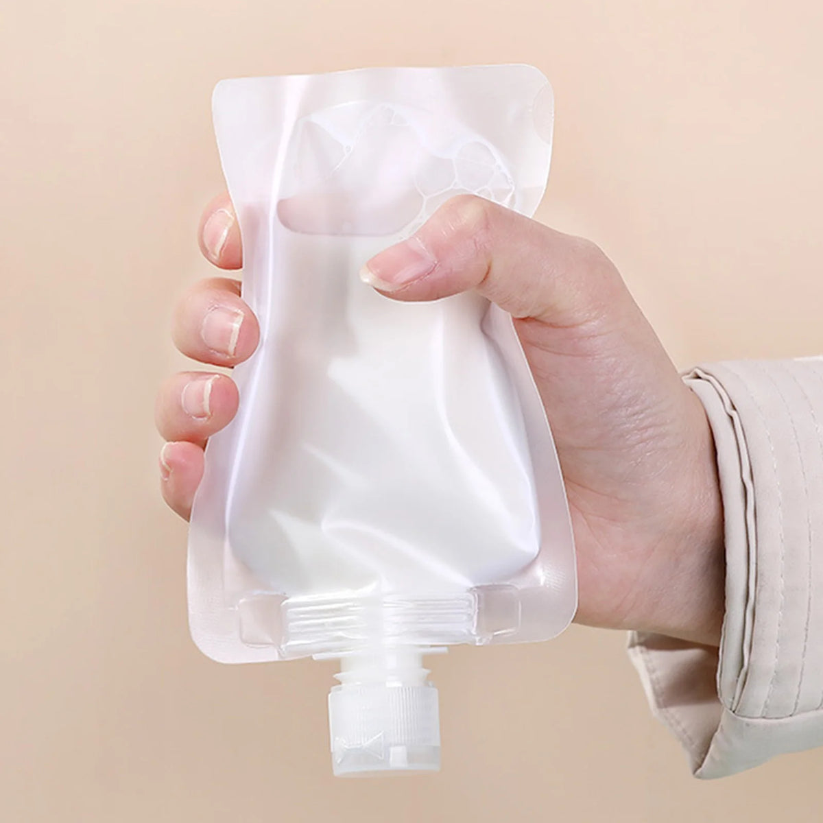 10Pcs 30/50/100ML Travel Storage Bag Portable Packaging Cosmetic Lotion Shower Gel Shampoo Leakproof Refillable Empty Bag