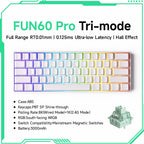 MONSGEEK FUN60 PRO&MAX HE Machanical Keyboard Magnetic Switch 60% Wireless Gaming Keyboard Rapid Trigger 8K ARGB Custom Keyboard