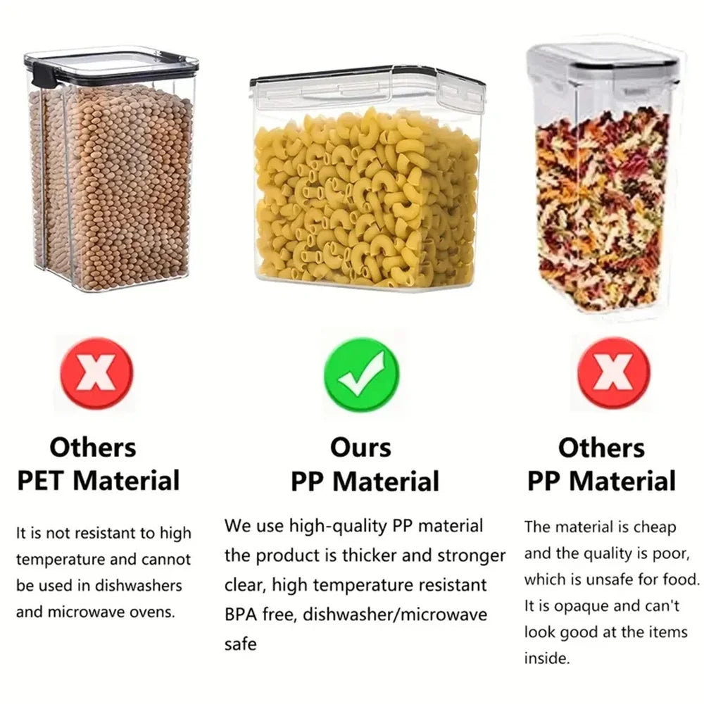 Food Storage Containers Set – 7-Piece BPA-Free Plastic Set