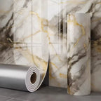 1 roll marble thick foam imitation ceramic tile self-adhesive wallpaper bedroom wallpaper bathroom waterproof wall sticker