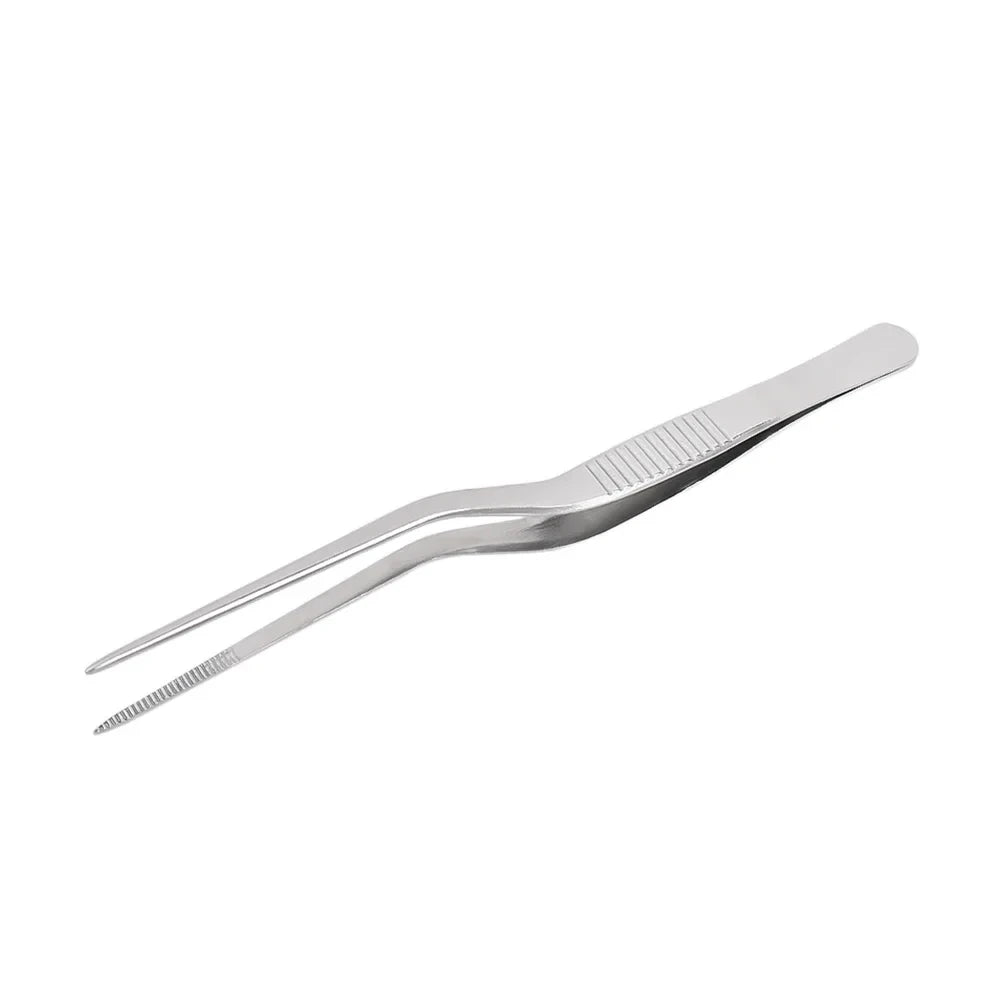 3/1Pcs Kitchen Tweezer Utensil BBQ Tweezer Food Clip Kitchen Bar Chief Tong Stainless Steel Portable for Picnic Barbecue Cooking