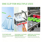 2PCS Hanging Rod Sock Rack Clothes Hanger Suitable For Drying Socks Towels Underwear And Other Small Clothing Items