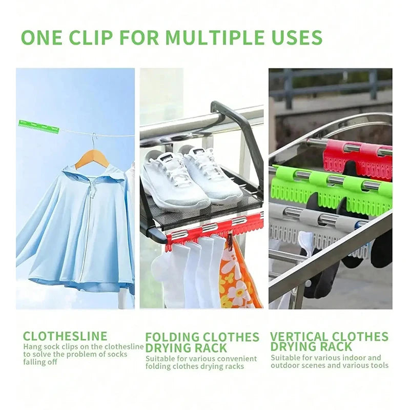 2PCS Hanging Rod Sock Rack Clothes Hanger Suitable For Drying Socks Towels Underwear And Other Small Clothing Items