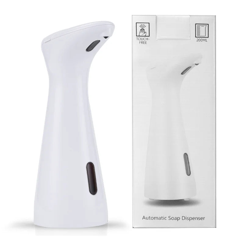 Premium Waterproof ABS Smart Touch‑Free Soap Dispenser White Automatic Sensor Hand Sanitizer Device for Bathroom Kitchen Househo