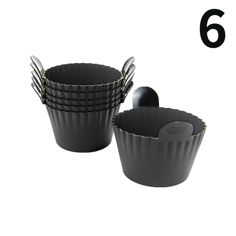 Silicone Air Fryer Egg Poacher Silicone Cupcake Baking Cups Ramekins For Air Fryer Ovens Air Fryer Silicone Basket