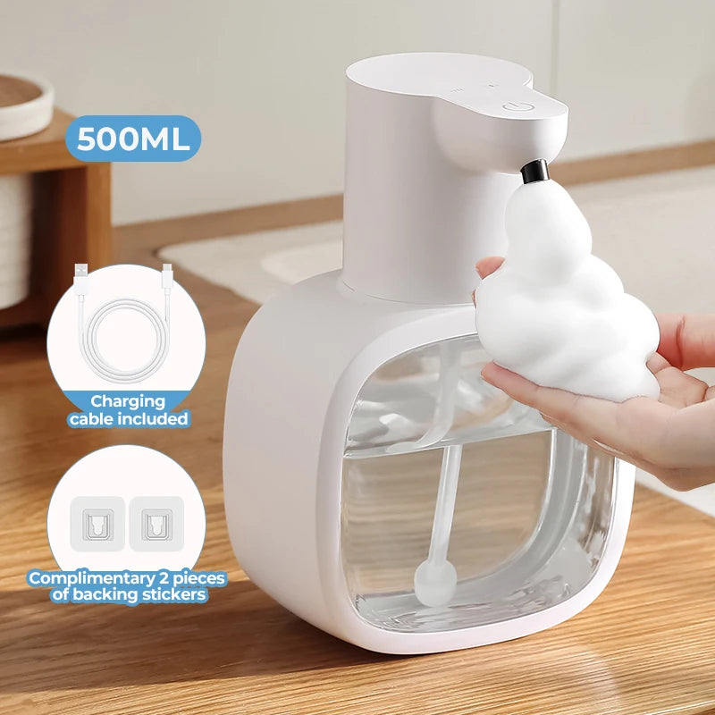 Automatic sensor soap dispenser, foam hand washing device, portable soap bottle, soap distribution device, in bathroom
