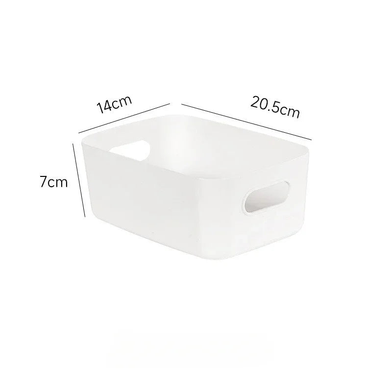 Desktop Storage Box Dormitory Sundries Plastic Cosmetic Storage Box Bathroom Kitchen Sorting Storage Basket Bins