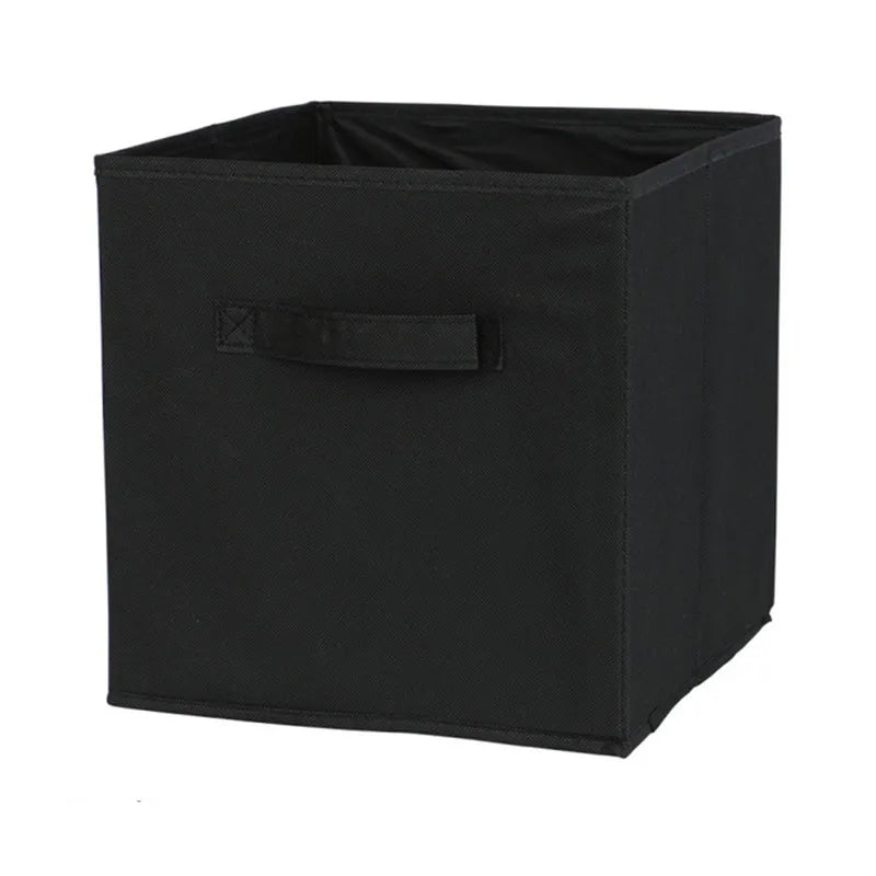 Cube Non Woven Fabric Storage Bin Collapsible Storage Box Home Supplies, Kid Toy Storage Organizer Cabinet Drawer Organization