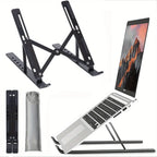 6‑Level Adjustable Laptop Stand - Foldable & Portable Design for 8‑14" Laptops & Tablets, Enhanced Ventilation & Heat Management