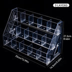 3/4/5/6/7 Layers Acrylic Nail Polish Display Rack Transparent Cosmetic Organizer Multi-layer Simple Mounting Rack Stand Holder