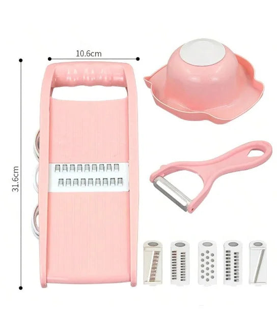 5/7 In1 Vegetable Fruit Slicer Multifunctional Manual Food Grater Cutter Potato Household Chopper Kitchen Veggie Dicer Gadgets
