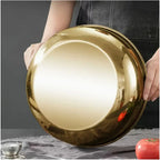 Stainless Steel Large Capacity Bowl, Suitable for Mixing Dough, Cleaning Vegetables, Stirring Salads, Easy To Clean