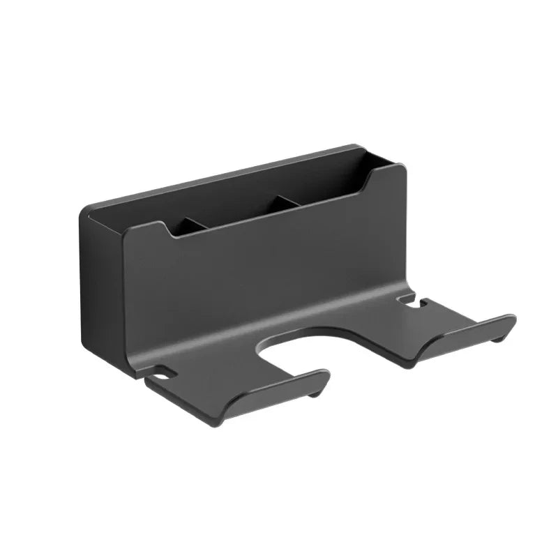 Wall Mounted Hair Dryer Holder For Dyson Bathroom Shelf Without Drilling Plastic Hair Dryer Stand Bathroom Organizer