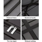 1Pc New Large Capacity and Super Load-bearing Black Composite Material Storage Bag, Dustproof and Moisture-proof with Zipper