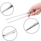 Multifunction Barbecue Tongs Stainless Steel Food Tongs BBQ Clip Kitchen Gadgets Cooking Tweezers Buffet Tool CFQJ006