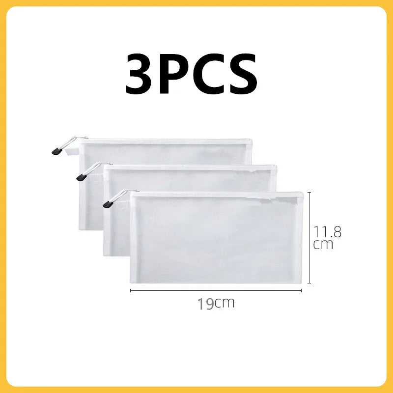 Toy storage bag Children's building blocks small toys special sorting bag bag transparent mesh gauze zipper mesh bag