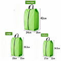 3PCS Travel Shoe Storage Pouch Waterproof Fabric Zipper Handbag Portable Dust‑proof Shoes Organizer Bag For Home Business Trip