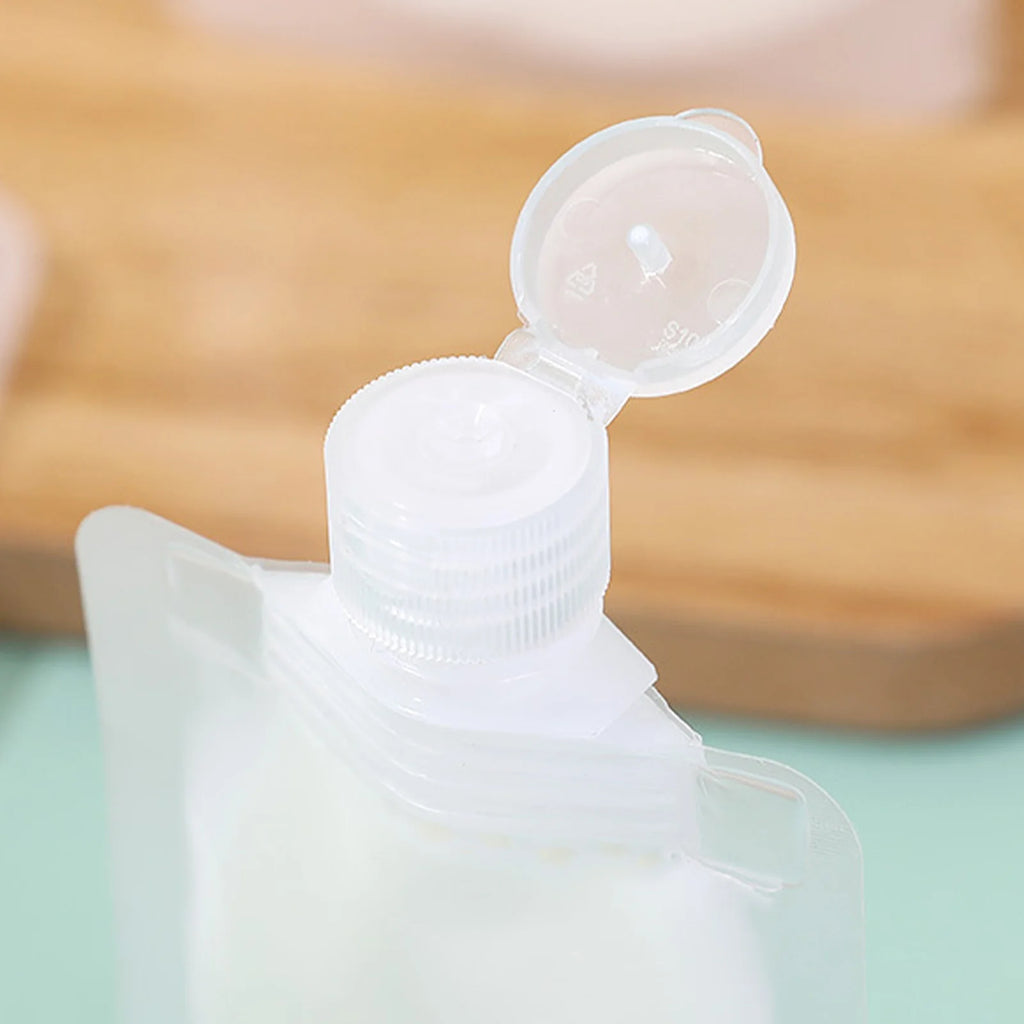 10Pcs 30/50/100ML Travel Storage Bag Portable Packaging Cosmetic Lotion Shower Gel Shampoo Leakproof Refillable Empty Bag