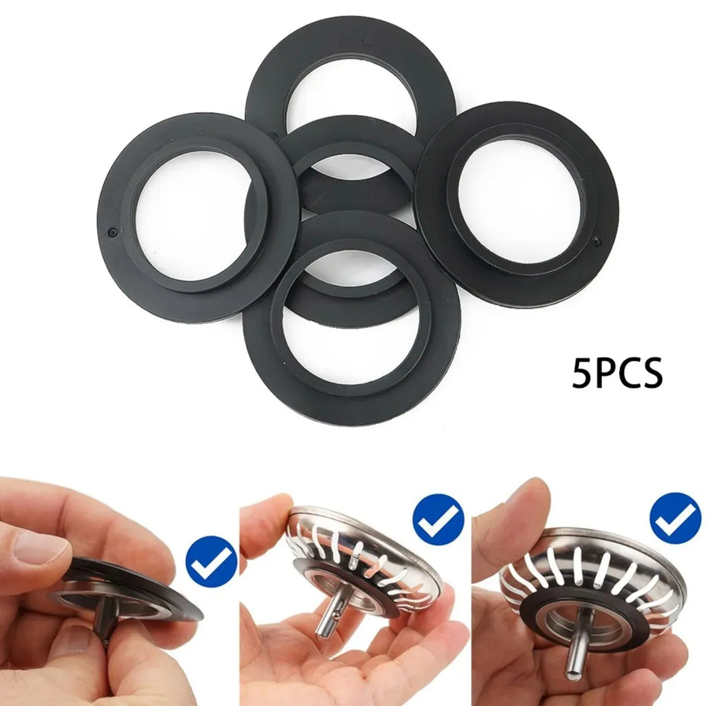 5Pcs 78-83mm Rubber Drain Seal Gasket Washer Fit Franke Kitchen Bathroom Sink Basket Strainer Plug Replacement Parts