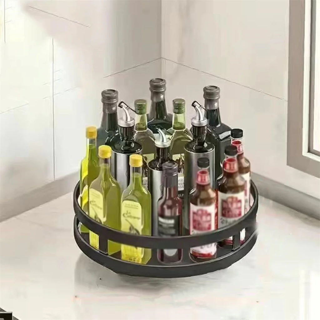 Rotating Spice Rack – 360° Kitchen Storage Organizer