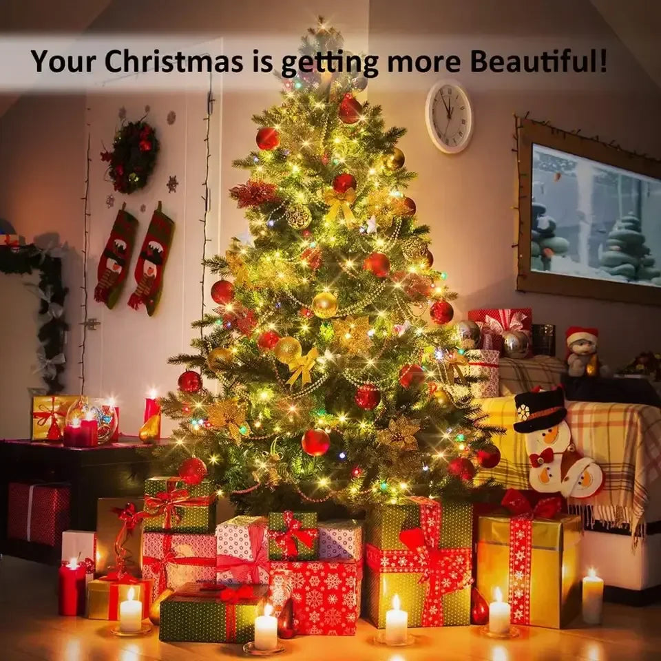 LED Solar Light Outdoor Garden Fairy String Light Led Twinkle Waterproof Lamp for Christmas Patio Tree Party 6m/12m/23m/33m