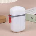 Portable Sealed Drainable Soap Box with Lid Creative Travel Soap Case for Business Trip Bathroom Use