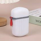 Portable Sealed Drainable Soap Box with Lid Creative Travel Soap Case for Business Trip Bathroom Use