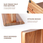 Acacia Wood Home Kitchen Magnetic Knife Block Holder Rack Magnetic Stands with Strong Enhanced Magnets