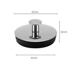 1pc Bathroom Washbasin Stainless Steel Sink Plug Bathtub Drain Stopper Rubber Sink Plug Bathtub Drain Stopper Sink Plugs