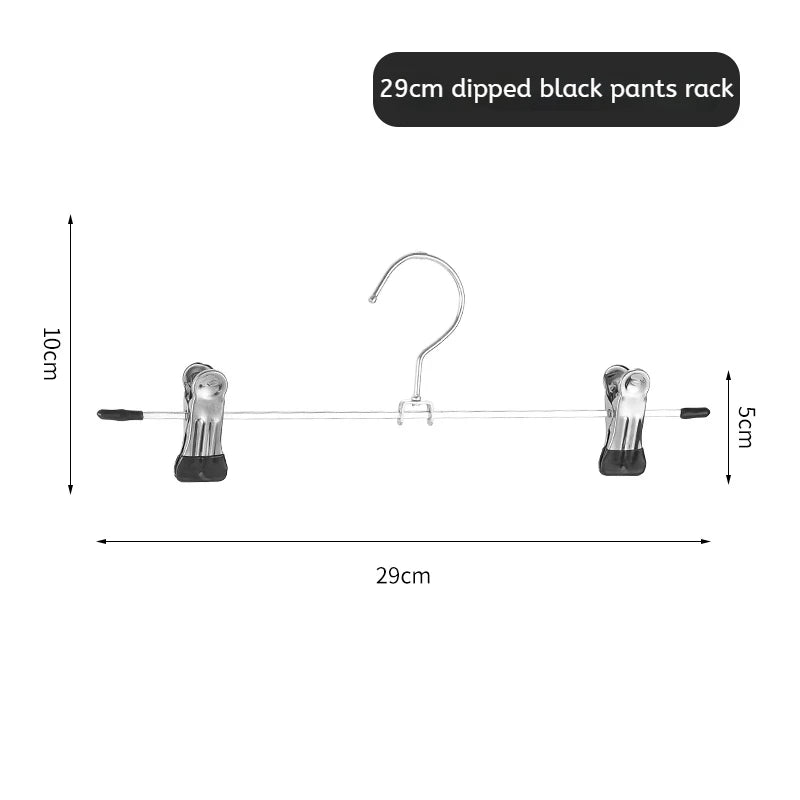 5pcs Metal Windproof Hanger for Clothes Home Pants Coat Non-slip Drying Hangers with Adjustable Clips Closets Storage Racks