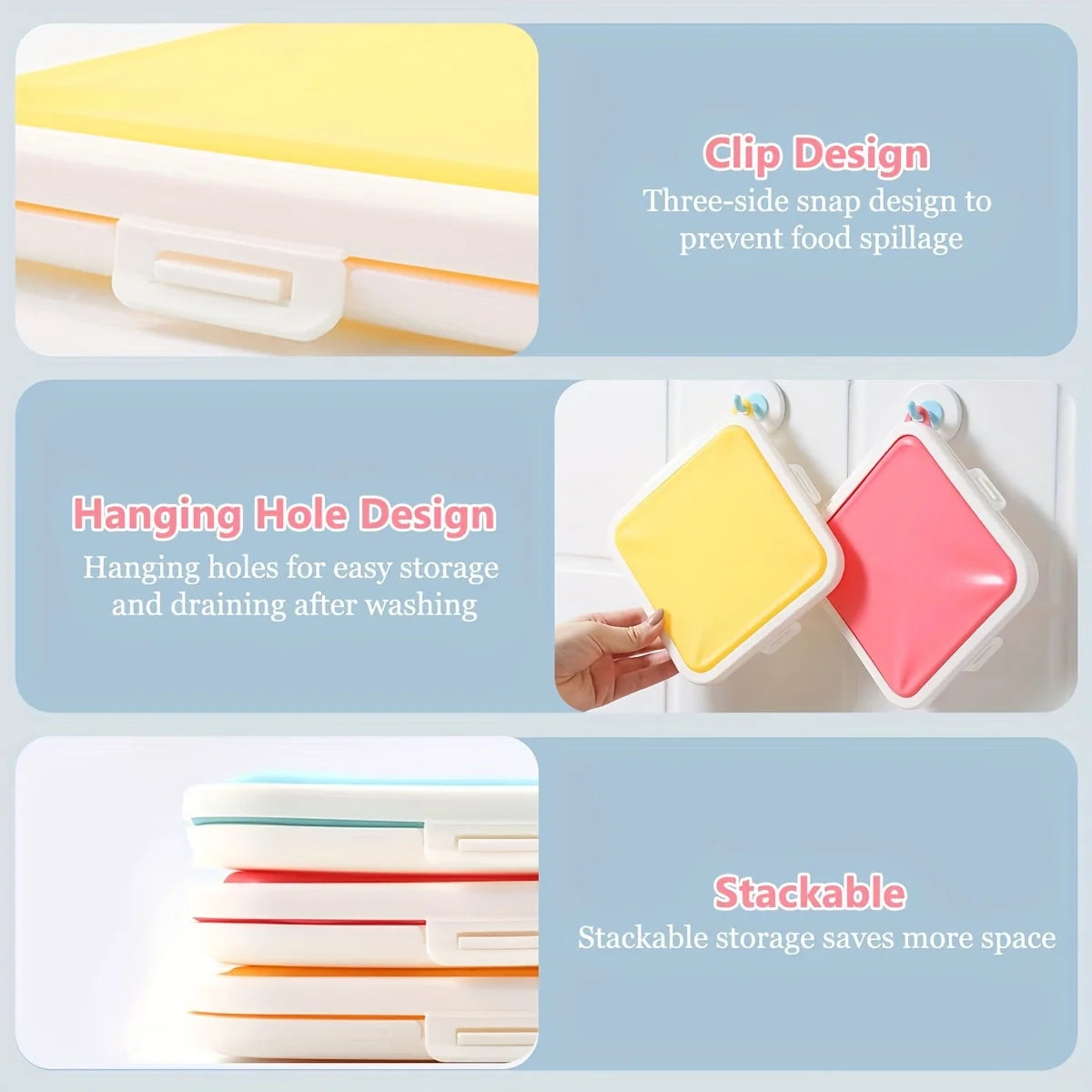 Silicone Sandwich Container – Reusable Lunch Storage Box