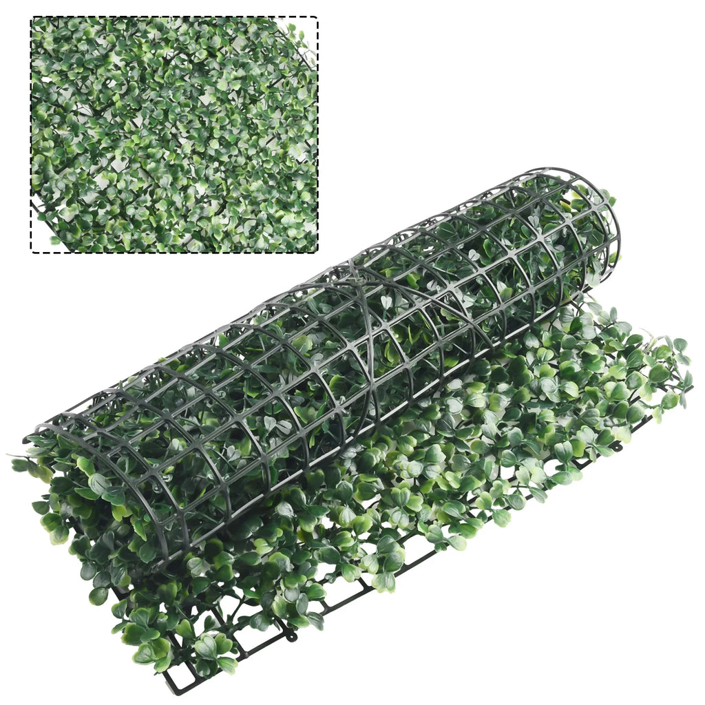 40x60cm Artificial Plant Walls Foliage Hedge Grass Mat Greenery Panels Fence Plastic Landscape Simulation Lawn Green Plants