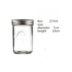 1PC Mason Jars with Lids, Wide Mouth Glass Jars for Canning, Centerpieces, Pickling, Storage, Food Meal Prep, Salad, Jam