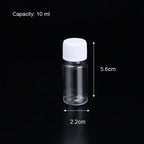 1/10Pcs Refillable Bottles 10ml 20ml 30ml 50ml 80ml 100ml Plastic PET Clear Empty Seal Bottles Sample Containers with Screw Cap