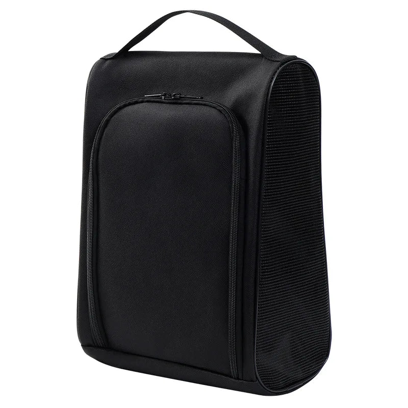 1PC Black Oxford Cloth Travel Shoe Storage Bag, Basketball And Football Shoe Bag, Portable Business Travel Slipper Bag