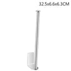 Adhesive Paper Towel Holder Toilet Roll Paper Holder Bathroom Punch-Free Roll Paper Holder Stainless Steel Black Gold Roll Rack