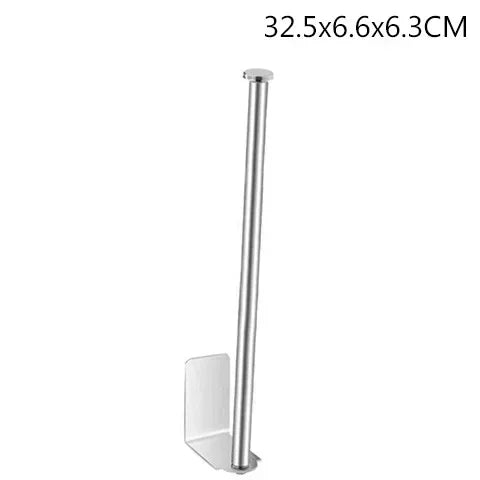 Adhesive Paper Towel Holder Toilet Roll Paper Holder Bathroom Punch-Free Roll Paper Holder Stainless Steel Black Gold Roll Rack