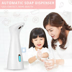 Premium Waterproof ABS Smart Touch‑Free Soap Dispenser White Automatic Sensor Hand Sanitizer Device for Bathroom Kitchen Househo