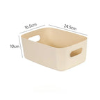 Desktop Storage Box Dormitory Sundries Plastic Cosmetic Storage Box Bathroom Kitchen Sorting Storage Basket Bins