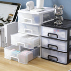 2-6Layers Medium Desktop Storage Box with Drawer Heightened Table Organizer Plastic Office storage cabinet  for home Stationery