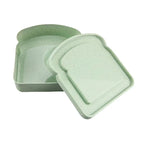 Sandwich Holder Lunchbox Bakery Boxes Bamboo Fiber Portable Lunch Box Loaf Bread Sandwich Containers Sealable Containers 1pcs