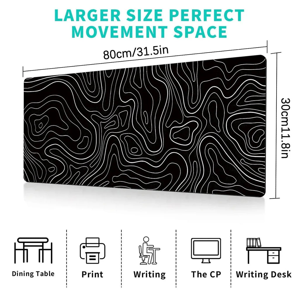 1PC Large Mouse Pads For Desk, Gaming Mouse Pad, Mouse Pad with Stitched Edgesand Non-Slip Rubber Base, Extended Mouse Pad