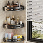 3/2/1 PCS Adhensive Bathroom Shampoo Holder Shower Caddy Shelves Storage No Drill Shelf Corner Towel Holder Shelves For Bathroom