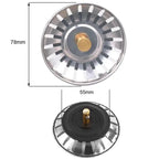 2pcs Kitchen Sink Strainer Stopper Waste Plug Sink Filter Filtre Sink Strainer Filter Floor Drain Kitchen Tools