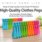 48/24Pcs Plastic Clothespins Hanging Pegs Clips, Mini Clothespins for Photos Practical Clothes Pegs for Laundry Storage YFJ009